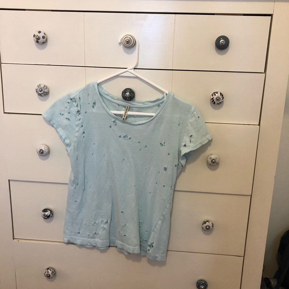LF Emma + Sam Cut-Out Tee in Teal